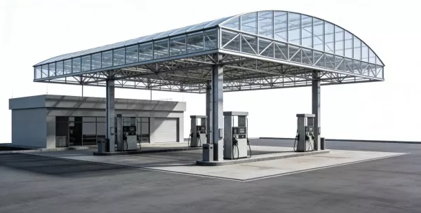 Steel Structure Gas Station