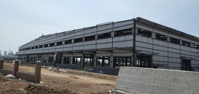 בניית מחסנים לוגיסטיים של מסגרת פלדה מודולרית טרומית